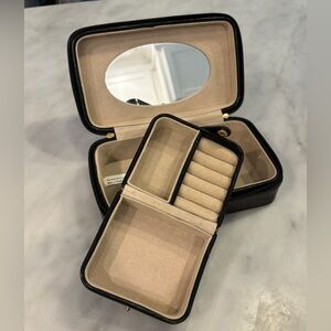 Two-Piece Faux Croc Travel Jewelry Box in EUC